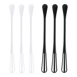 6PCS Tiny Whisk, Mini Whisk, Multi-function, Small and Easy to Clean, Easy to Use, for Stirring, Beating, Mixing Ingredients, Mixing Sauces (White and Black)
