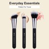 DUcare 3 Pieces Make Up Brush Travel Set - Foundation