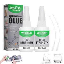 Jue Fish Glue, Welding High-Strength Oily Glue, Jue-Fish Welding High-Strength Oily Glue, Multifunctional Glue, High-Strength Oil-Based Welding Adhesive, for Plastic, Metal, Ceramics, Wood Etc (2PCS)