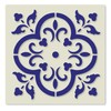 Mediterranean No.3 Tile Crafting Stencil Washable Reusable Mylar (10cm)