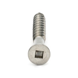 Stainless Steel Deck Screws, #14 x 3-1/2 inch, Square Drive, Type 17 Tip, 18-8 Grade, 50 Pack w/Bit Included