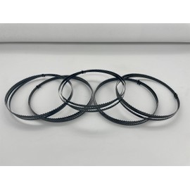 AYAO 59 1/2 inch Bandsaw Blades, 5pk, Ground Tooth (59 1/2" X 1/4" X 12TPI, 5pk)