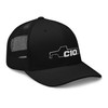 Aggressive Thread Squarebody C10 Hat Square Body Trucker Cap Black