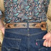 DANIEL'S ARTPLANET Western Belt for Men and Women Full Grain