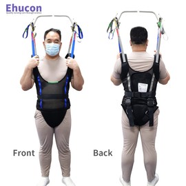 Ehucon Comfort Padded Patient Lift Walking Sling,Portable Standing Harness to People/Handicap for Ambulating Support Training,500 lbs Safety Loading-Large Size