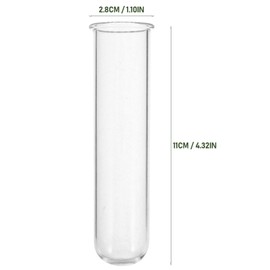 Kisangel 5Pcs Plant Propagation Tubes Glass Test Tubes Plant Propagation Station for Clear Hydroponic Vase