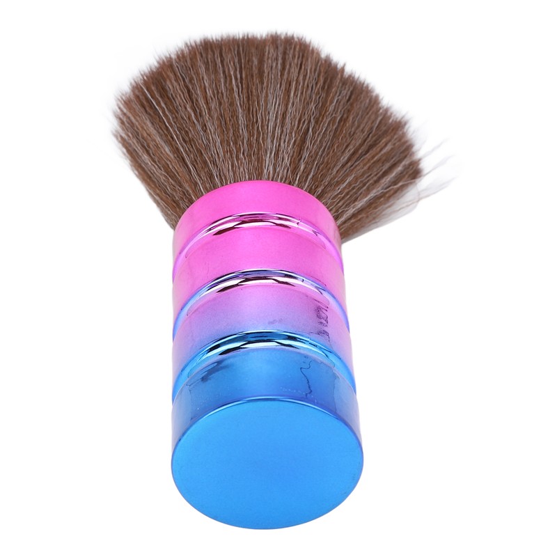 Neck Duster Brush Soft Nylon Bristles Electroplate Ergonomic Barber Hair