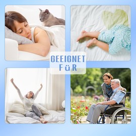 GRUENERDE Large Waterproof Incontinence Bed Pads Washable Underpads for Adults Heavy Absorbency Reusable Pee Pads for Kids Elderly 35x60in Gray