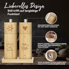 ELBFUCHS® Salt and Pepper Mill Wood Large [New] Loving Set
