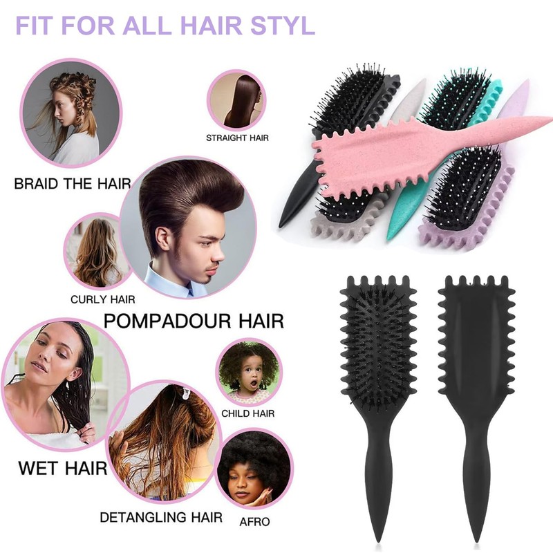 WADY Cepillo para Cabello Rizado Para Mujeres, Cepillo para Rizos,