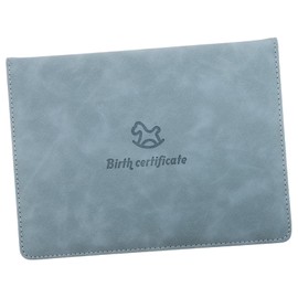 GRIRIW Birth Certificate Cover Birth Certificate Case Birth Certificate Holder Document Organizer Protection Sleeve for Birth Certificate Leather Cover for Certificate Practical Case