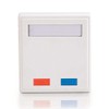 C2G 03837 2-Port Cat5e Surface Mount Box, White
