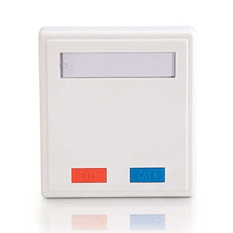 C2G 03837 2-Port Cat5e Surface Mount Box, White