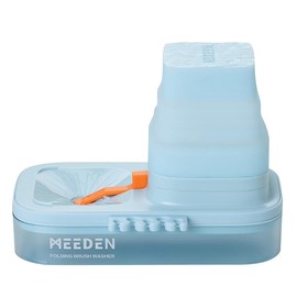 MEEDEN Art Watercolor Paint Set, 48/96 Vivid Colors in Portable Box, Detail Paint Brush Included, Gift:_Blue Brush Washer