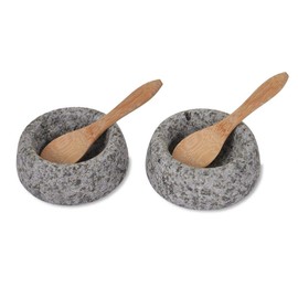 Salt & Pepper Pots by Garden Trading | Crafted in Granite | Each Pot: H3 X Diameter 7cm