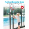 Sanjie Door Alarms for Kids Safety/Home Security/Dementia,Pool Door Alarm Wireless,4