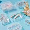 8-Piece Transparent Accessories Organizer - Square Mini Storage Box with