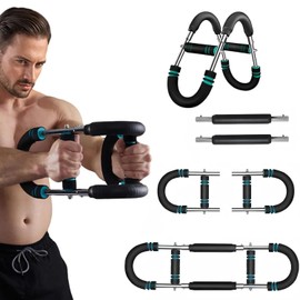 Saker Twister Arm Trainer, 40-100lb Adjustable Chest Workout Equipment, Arm Trainer, Twister Arm Trainer, Detachable Design Fitness Anywhere, Keep Strong (Blue)