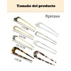 8 Piezas Horquillas para cabello mujer,french pin,french hair pin,Una horquilla