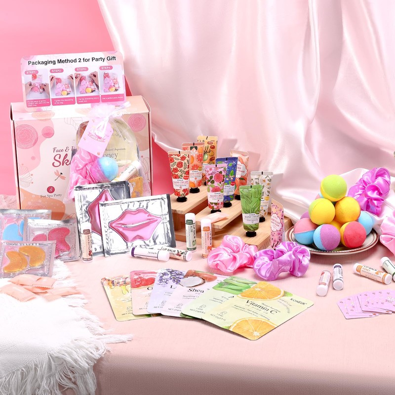 KONEUK 120 PCS Spa Party Supplies for Women, Spa Party