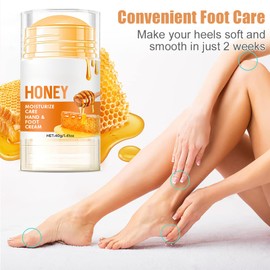 Honey Foot Cream for Very Dry Hands & Feet - 40 ml, Cracked Heel Repair & Intensive Moisturizing for Women & Men