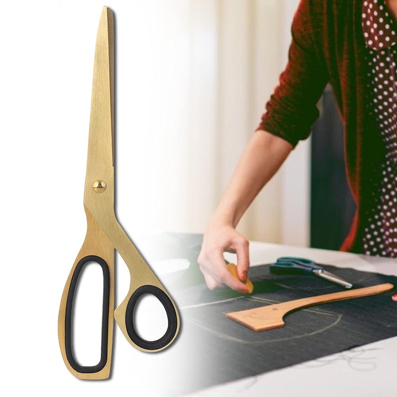 Simplified Golden Scissors, Golden Scissors, Beautiful Beautiful Colour, Unique Gold