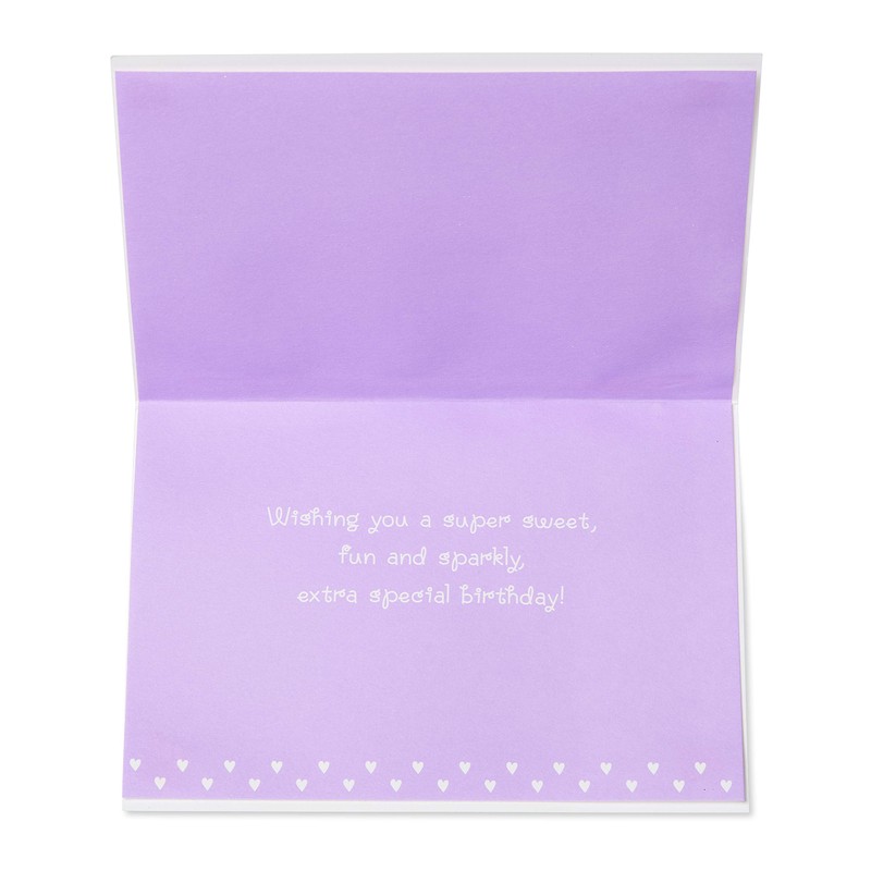 Papyrus Birthday Card for Girl (Sweet, Fun, and Sparkly)