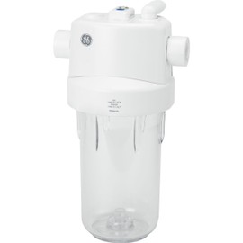 GE Whole House Water Filtration System, Reduces Sediment, Rust & More, Install Kit & Accessories Included, Filter Not Included, Replace Filters (FXHTC, FXHSC) Every 3 Months, GXWH40L