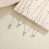 BYIA Sterling Silver Layered Initial Necklaces For Women Trendy 18K