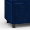 SIMPLIHOME Cosmopolitan 34 inch Wide Rectangle Lift Top Storage Ottoman