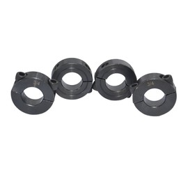 KZNANZN 5/8" Bore OD 1-5/16" Shaft Collaers Double Split Black Oxide Set Screw Style 4Pcs