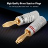 WGGE WG-009 Banana Plugs Audio Jack Connector, 24k Gold Dual
