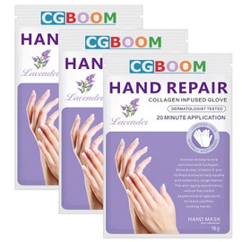 Hand Masks, 3 Pairs Moisturising Gloves, Exfoliating Hand Masks, Nourishing, Soft Hand Care, for Dry and Cracked Hands (Classic)