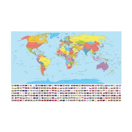 Map of The World Detailed Large Poster for Home or Office A1 Size