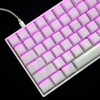 YMDK 120 Keys ABS ANSI ISO 1.5mm Blank Milk Fog