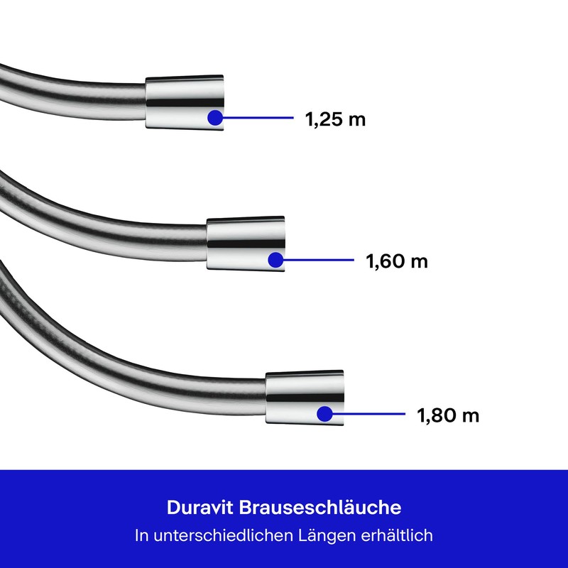 Duravit Universal Shower Hose Flexible Shower Hose 1.25 m with
