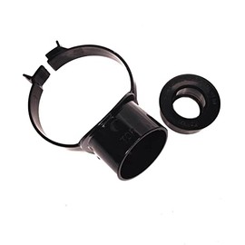 Floplast Soil Pipe Black Strap Boss with 36mm Solvent Boss Adapter