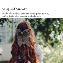 Hair Scrunchies for Women Silk Scrunchies for Hair, More Softer Satin Scrunchies for Girls & Stylish Satin Hair Ties for Women/Fashion Satin Hair Scrunchies for Styling Classic Color (1, style9)