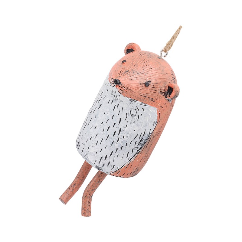 Rustic Hanging Animal Wind Chimes Resin Hand Made Natural Garden
