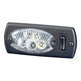 HELLA 2JA 343 570-041 Interior Light - Mini OvalLED G-LED - LED - 24V - 1.7W - LED - Fitting - Lens Colour: Crystal clear - LED colour: Red/White