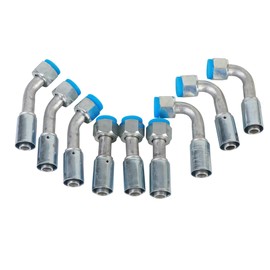 Wisepick Air Conditioning #10 AC Fitting Set for Reduced Hose Female Oring Beadlock 7/8-14UNF Including Straight 45 90 Degree