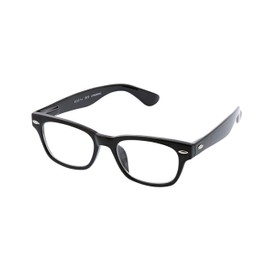 Peepers by PeeperSpecs Clark Blue Light Blocking Reading Glasses, Black +3.25