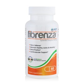 HCP Formulas Fibrenza - Systemic Enzyme Complex with Fibrinolytic & Proteolytic Enzymes - Dietary Supplement - 60 Caps