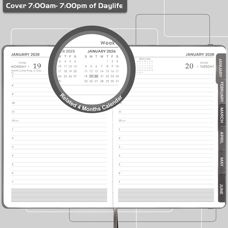 2026 Diary - 2026 Daily Planner from January - December