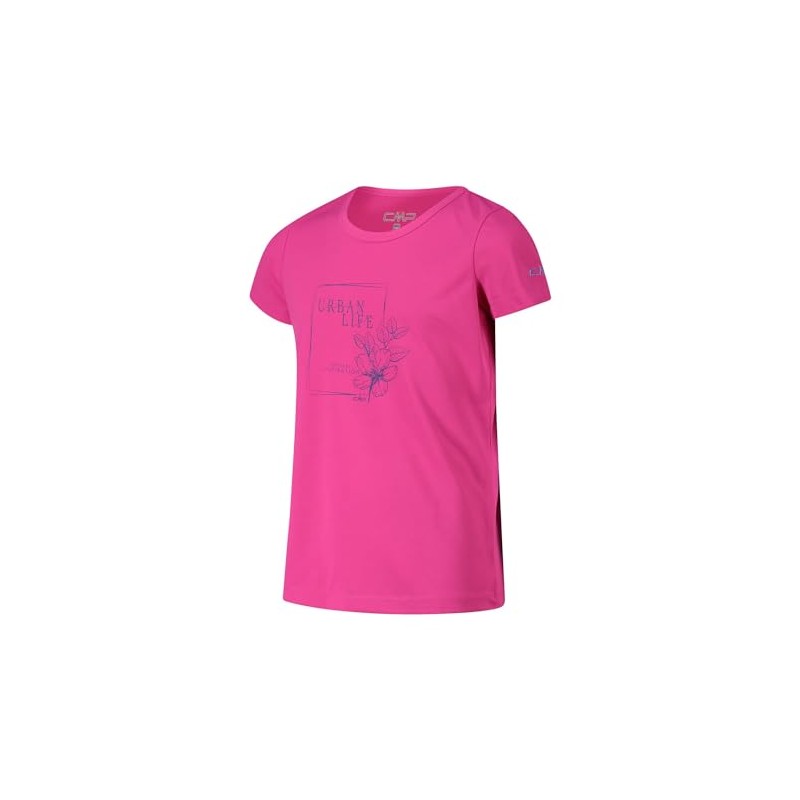 CMP T-Shirt Maglietta, Fuxia, 98 Unisex-Bambini e Ragazzi
