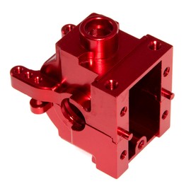 LJXSZ Center Gear Box Compatible with JLB Racing Cheetah Part 1/10 11101 21101 J3 Speed Brushless Rc Car Upgrade Aluminum Alloy Gearbox Case Differential Housing(Red)