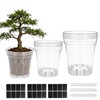 PEDOBALI 12 Pcs 8/10/12 Inch Large Size Clear Nursery Pots