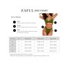 ZAFUL - Conjunto de bikini para mujer, con espalda cruzada,