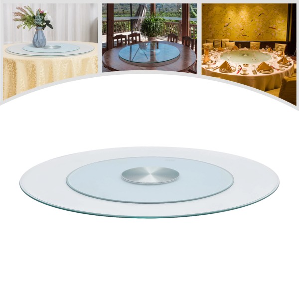 OCASAMI 27.56" Glass Turntable Dining Table Centerpiece Large Tabletop US