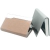 CKANDAY 3 Pack Professional Business Card Holders, PU Leather Silking